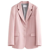 (Three colors available) Single-beam large size womens suit jacket for women with early autumn fat MM slim formal suit top