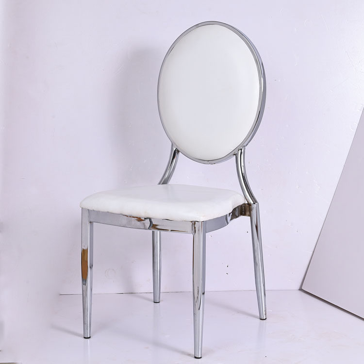 Hotel Wedding Hall Banquet Chair Round Back Banquet Dining Chair Wedding Bamboo chair metal dining room chair with broken clenbute chair