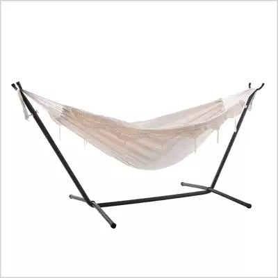 VIVERE outdoor courtyard casual Brazilian style white cotton hanging bed UHSDO9-00 natural color