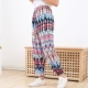 Quần đi biển nữ, quần lụa đi biển mùa hè, quần pyjama mỏng, quần chùm, quần ống rộng, quần chống muỗi cotton lụa người lớn - Quần tây