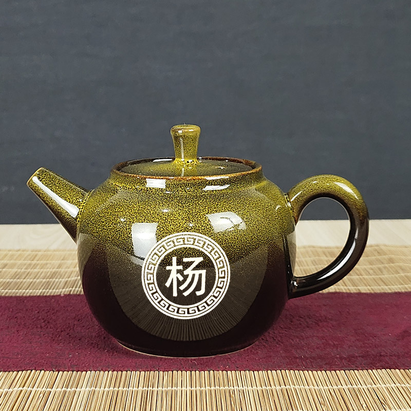 Up with ceramic teapot tea single pot home of kung fu tea set a single free private custom carved lettering