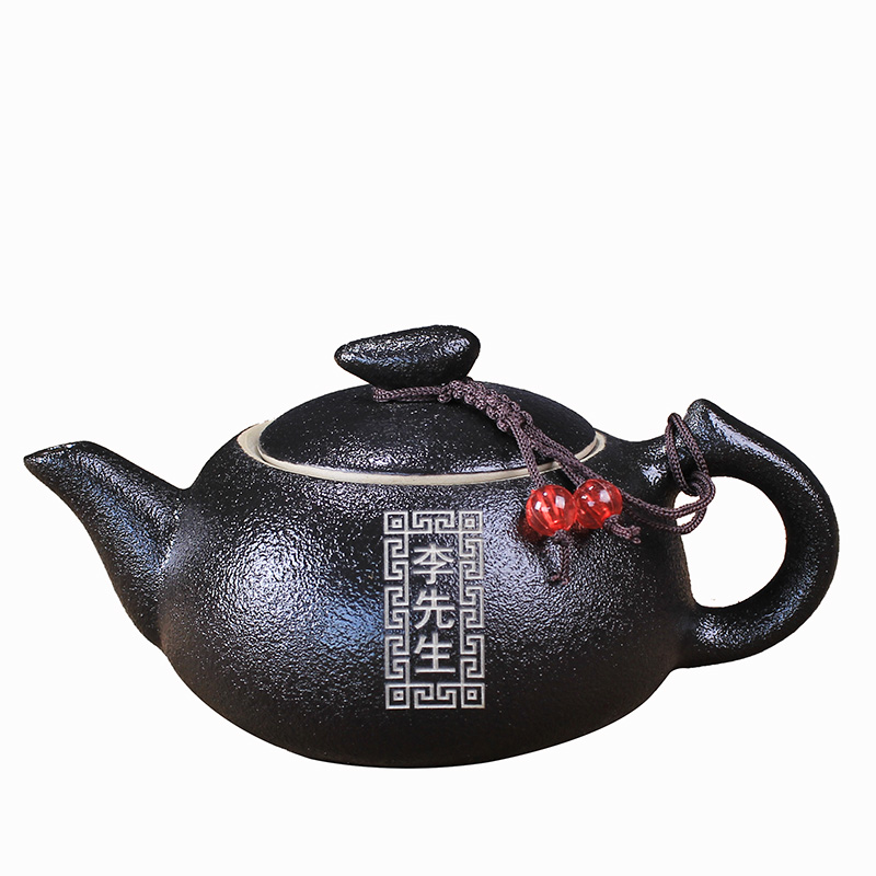 Ceramic teapot tea pot of single household contracted modern kung fu tea set a single free private custom carved lettering