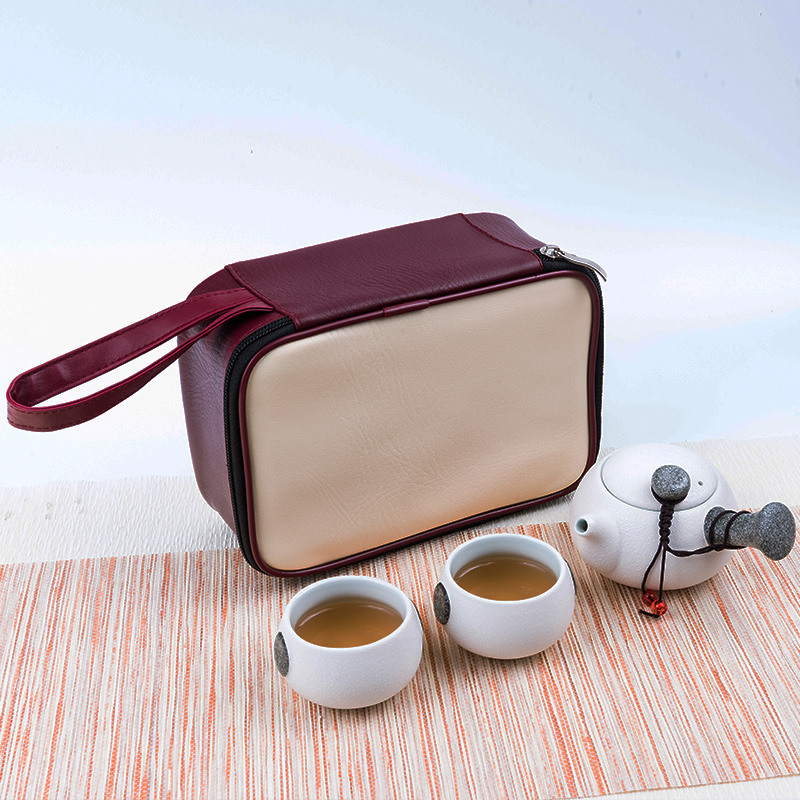 Travel tea sets portable crack cup home a pot of kung fu 2 two cups of ceramic teapot outdoors Travel bag