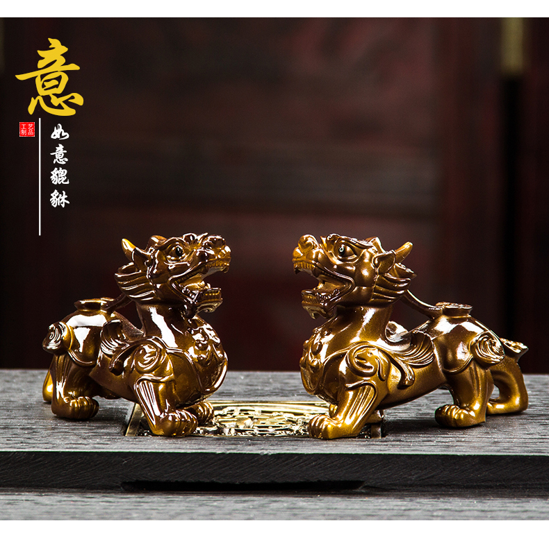 Pet furnishing articles discoloration tea tray tea sets of kirin Pet accessories creative boutique play kung fu tea tea accessories