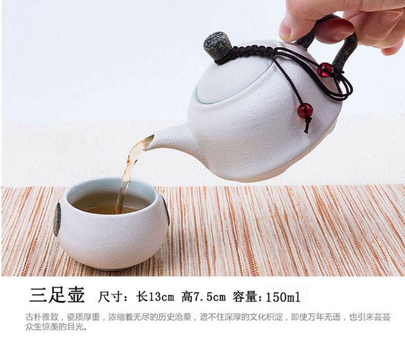 The Crack of a pot of 2 cup two cups of modern household small tea tray was suit the teapot tea sea ceramic simple kung fu tea set