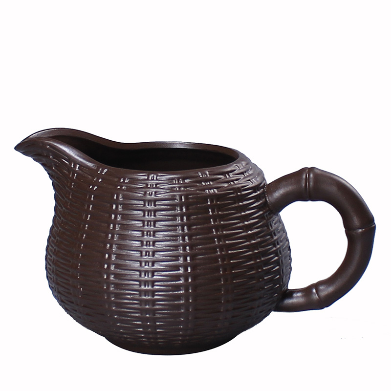 Purple ceramic fair cup of tea sea household) kung fu tea is the tea and a cup of tea set points with zero accessories
