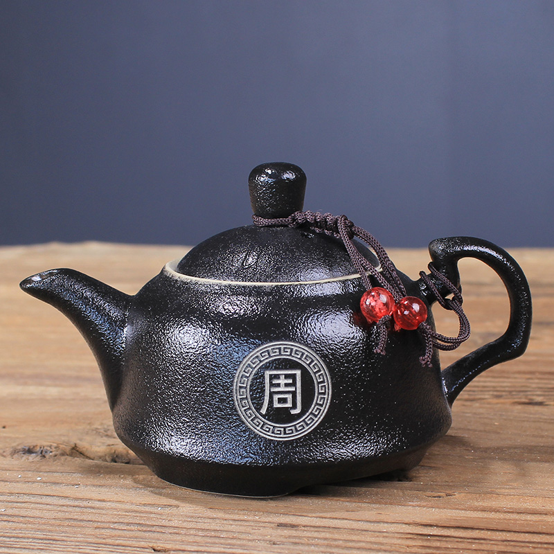 Ceramic teapot tea pot of single household contracted modern kung fu tea set a single free private custom carved lettering