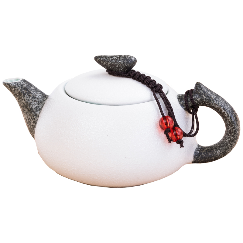 Ceramic teapot tea snowflakes single pot of household contracted and I kung fu tea set a single teapot creative tea