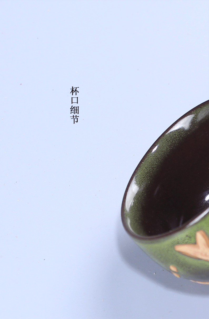Household ceramic cups of tea one variable kung fu small teacups master single cup light tea bowl sample tea cup cup