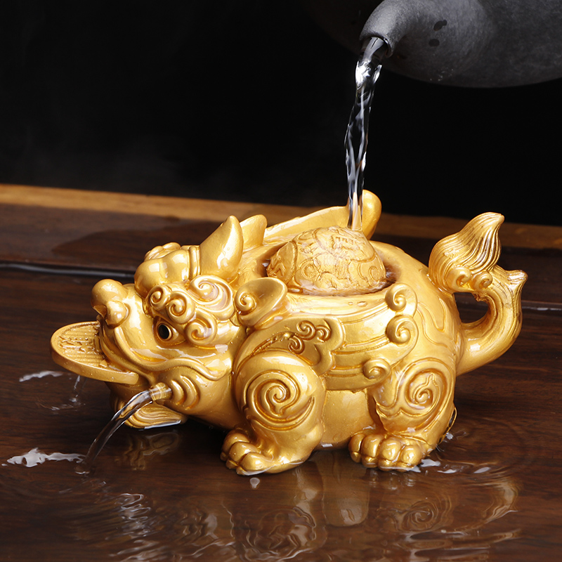 Spoil the mythical wild animal creative tea sets tea tea tray accessories kung fu spray fine furnishing articles can keep color pet fortune