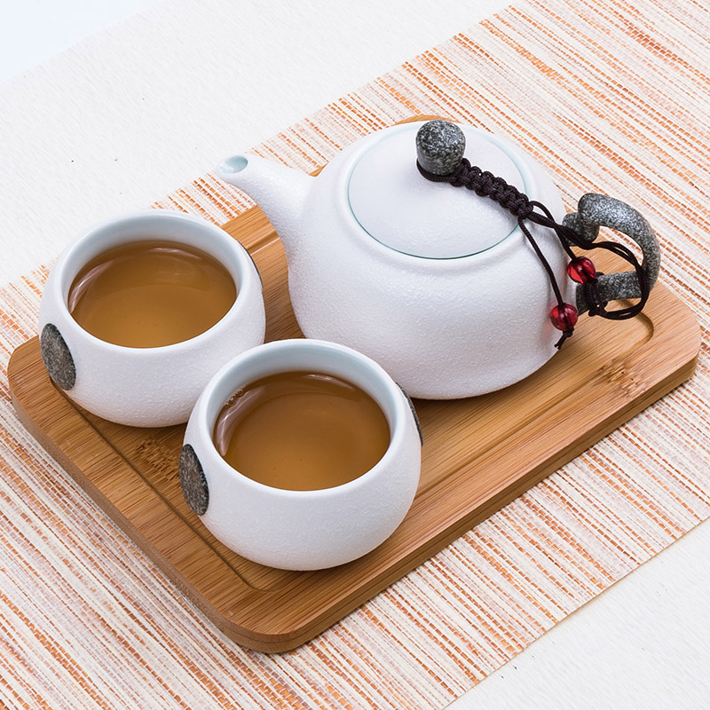 Travel tea sets portable crack cup home a kung fu tea pot 2 two ceramic outdoors Travel packages