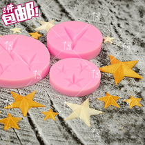 Pentagram Small Stars Shaped Chocolate Silicone Mold Birthday Cake Baking Decoration Soft Tautodrop Glue DIY