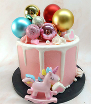 Scene cake decoration matte ball bright ball matte ball cake decoration party Christmas cake decoration arrangement