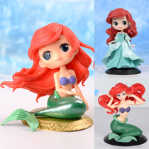 Birthday cake decoration mermaid Mermaid Princess dessert table decoration doll chocolate silicone mold