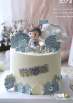 Prince Allen Philharmonic Princess Ornaments Boys and Girls Baby Full Moon 1 Birthday Cake Decoration Plug-in