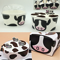 Australian Milk Cows Milk Cake Box Dairy Cow Inserted Milk Textured Mold Spray Floral Mold Sugar Powder Sieve Cow Tattooed Sieve