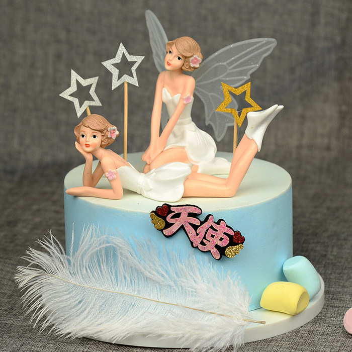 Flower Fairy Angel Doll Elf Princess Hand Office Aberdeen Cake Decoration Ornament Scene Baking Plug-In