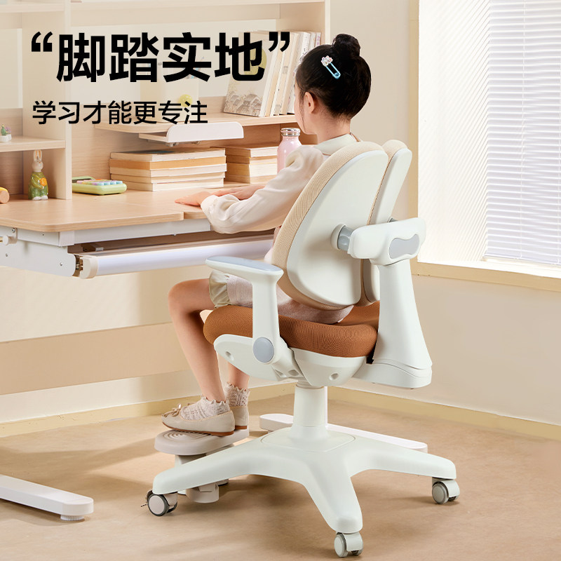 Deli Children's Learning Chair Is a Height-Adjustable Chair for Primary School Students, Suitable for Home Use, Posture Correction, and Desk Use, Specifically Designed for Studying