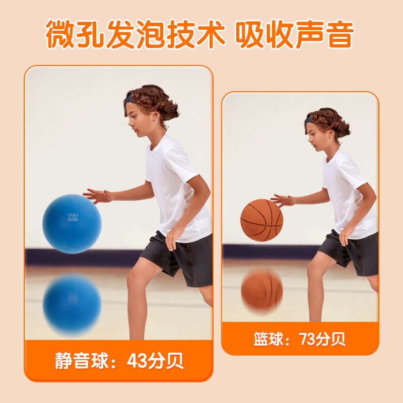 静音篮球小皮球：宝宝们的快乐拍球神器，幼儿园必备玩具！🎈🏀-球类玩具-淘宝百科网