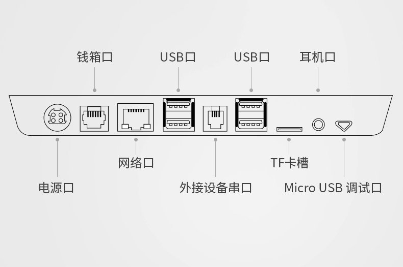 得力双屏收银机收款机收银系统点餐机