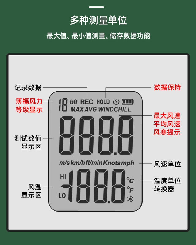 máy đo tốc độ gió kestrel 3000 Công cụ mạnh mẽ máy đo gió cầm tay màn hình kỹ thuật số có độ chính xác cao máy đo gió máy đo gió lực gió và thể tích không khí thiết bị đo vận tốc