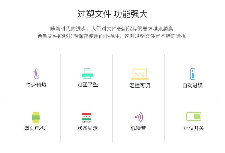 得力3892塑封机 A3过塑机过胶机 照片家用办公真空塑封机