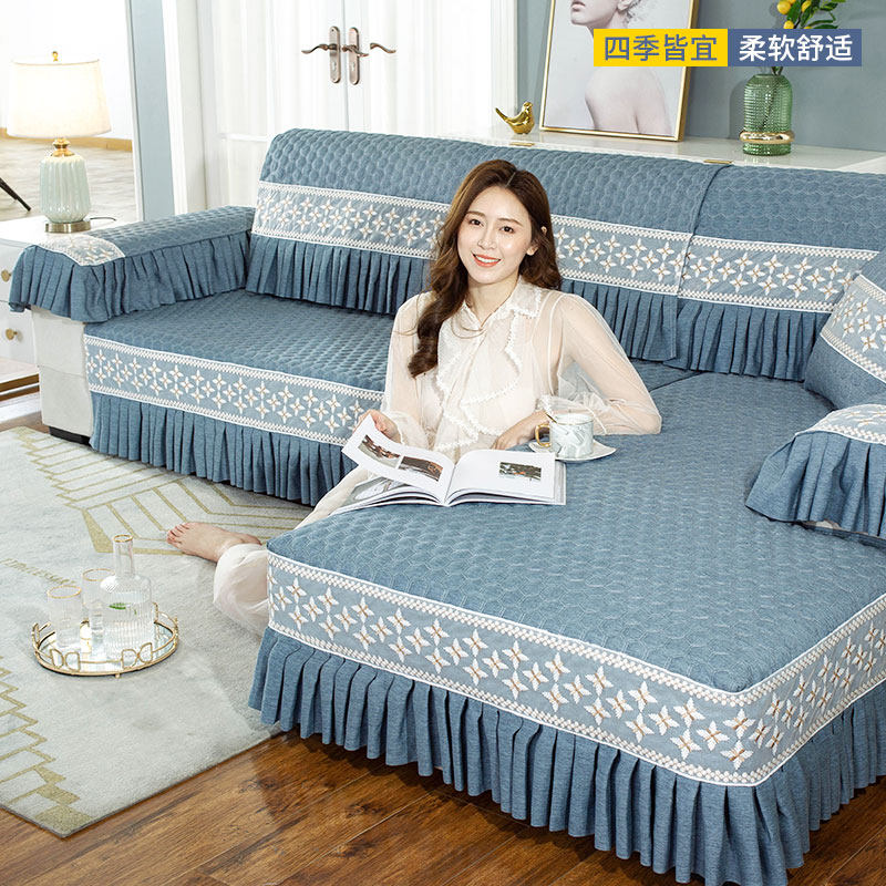 Sofa cushion four seasons universal European simple non-slip cushion sofa cover all-inclusive universal cover custom-made cover cloth cover towel