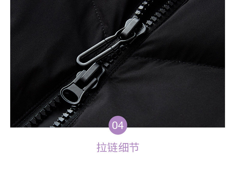 波司登旗下 冰洁 女士中长款 貉毛大领羽绒服 90%白鸭绒 图23