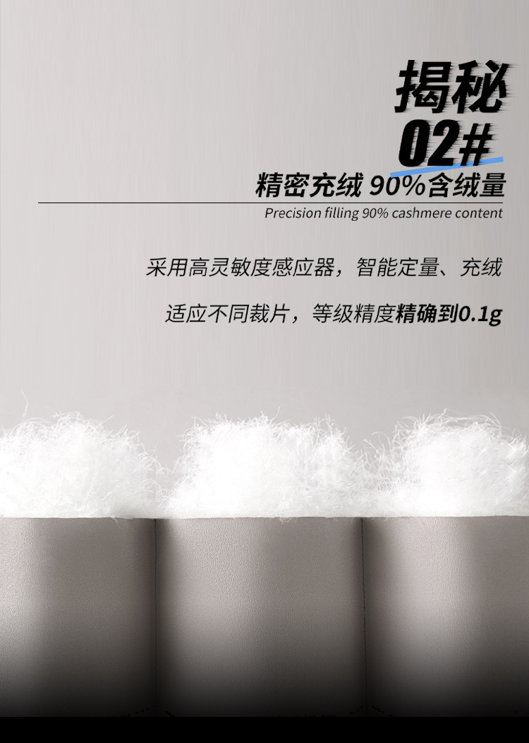 冰洁 女款 工装风连帽羽绒服 90鸭绒 充绒量173g 图8