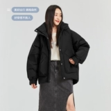 Осенний пуховик с капюшоном для отдыха, модная короткая куртка