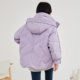 Flying in the Snow 2023 Autumn and Winter New Korean Style Women's Short Hooded Profile Large Pocket Windproof Down Jacket