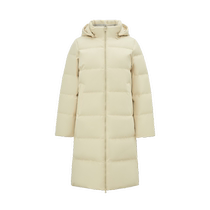 Flying in the Snow 2024 Autumn and Winter New Womens Mid-Length Down Jacket Multicolor Morandi Removable Hat Fashionable and Simple