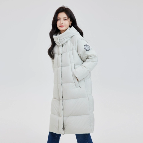 Осенний длинный водонепроницаемый ветрозащитный удерживающий тепло пуховик для влюбленных, увеличенная толщина