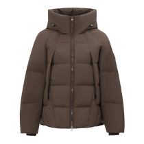 Flying in the Snow 2024 Autumn and Winter New Womens Short Hooded Down Jacket Profile Raglan Sleeves Small People Loose and Warm