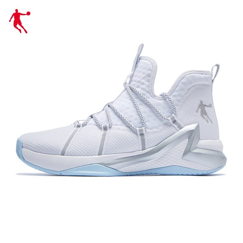 Jordan basketball shoes men's shoes spring breathable mesh mid-barrel combat boots sneakers white student combat wear-resistant sneakers