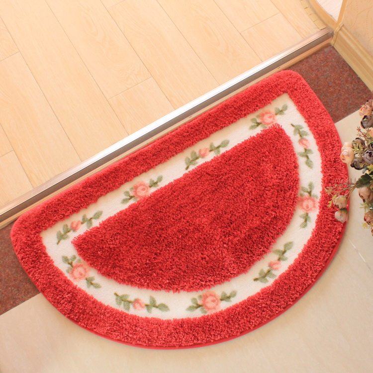 Soft pastoral floor mat bathroom absorbent bathroom non-slip mat entrance door foot mat bedroom machine washable environmental protection machine washable