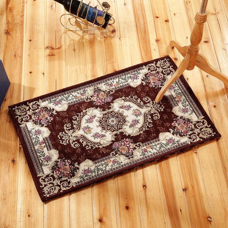 European-style pastoral small carpet floor mat into the household foot mat living room bedroom door mat absorbent non-slip can be customized