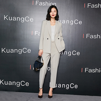 2021 autumn professional wear womens casual set fashion temperament commuter OL suit suit womens workwear interview dress