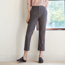 Black Straight Pants Womens Autumn New ankle-length pants High Waist Loose Pipe Pants Slim Harlan Casual Pants