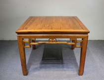 Chinese Ming and Qing Classical Zhuo antique furniture Solid wood dining table Small square table Log eight immortals table Simple restaurant table