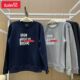 Authentic Baleno autumn and winter pullover sweatshirt Hong Kong style trendy round neck youth printed top casual men's long-sleeved trendy