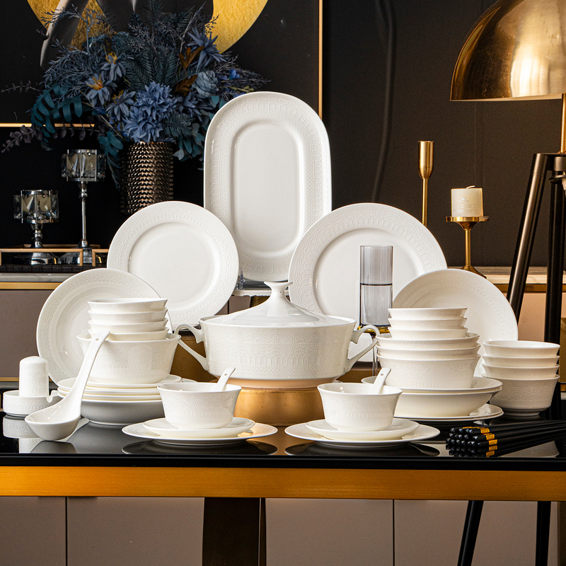 Underglaze Color 2026 Bowl and Plate Set for Home Use, High-End Tableware Set, Bowls and Plates, Housewarming Gift