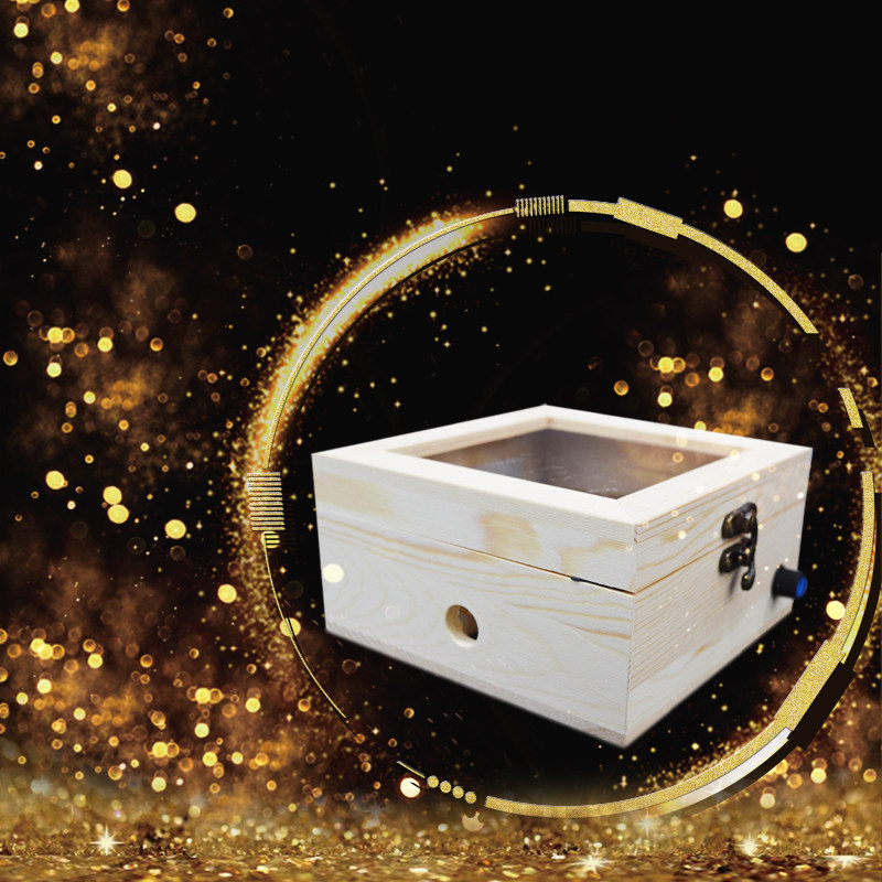 Wealth box Solid wood box High-speed warp wheel High-density compressed material quickly transforms material wealth