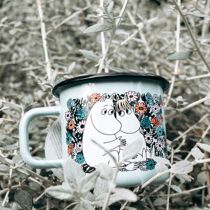 Finland imported muurla enamel cup mumming love series couple enamel mug rice bowl moomin dinner plate