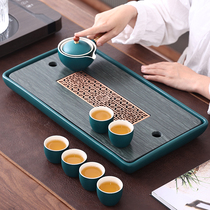 Xiaokang Lazy Kung Fu tea set set automatic rotating tea making artifact punching teapot Home Office meeting