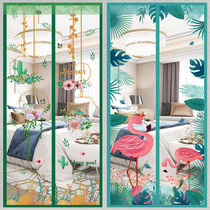 High-end anti-mosquito door curtain 2021 New sand magnetic suction mesh yarn curtain summer anti-fly mosquito-blocked curtain indoor