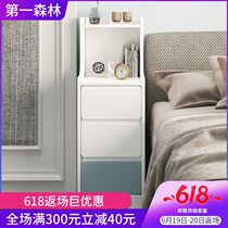 Eurobed head cabinet Easy Bedside Cabinet Strip Cabinet Narrow Nip Stitch Mesh Red Creativity High style 20 cm Eurostyle