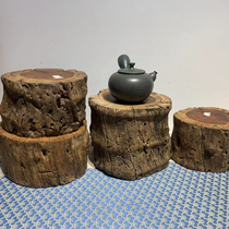 The natural jujube wood pot is made of natural logs original bark red heart jujube wood logs wabi-sabi wind one thing and one picture.