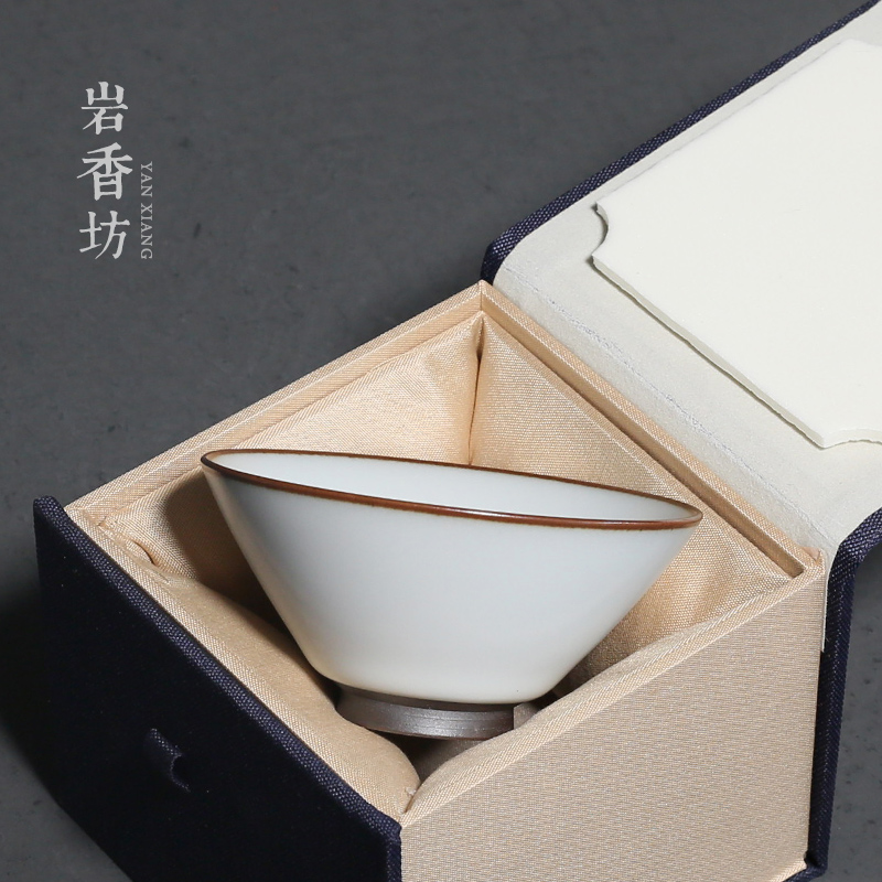 Yuan Shangfang Ceramic Bucket Kung Fu Tea Series of Month White Tea Cup for household male and female hosts retro