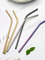 Brand replacement cup straw network red creative personality 304 stainless steel drink water tea milk many times used good look